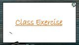 Biomolecules - Class Exercise (Session 6) Biomolecules - Class Exercise (Session 6)