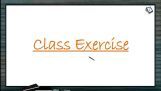 Body Fluids And Circulation - Class Exercise (Session 3) Body Fluids And Circulation - Class Exercise (Session 3)