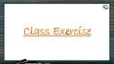 Body Fluids And Circulation - Class Exercise (Session 5) Body Fluids And Circulation - Class Exercise (Session 5)