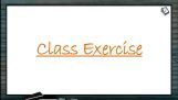 Body Fluids And Circulation - Class Exercise (Session 8) Body Fluids And Circulation - Class Exercise (Session 8)