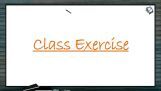 Body Fluids And Circulation - Class Exercise (Session 9) Body Fluids And Circulation - Class Exercise (Session 9)
