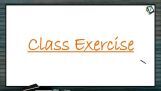 Carboxylic Acid - Class Exercise (Session 2) Carboxylic Acid - Class Exercise (Session 2)