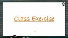 Centre of Mass - Class Exercise (Session 1)