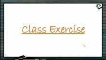 Centre of Mass - Class Exercise (Session 2)