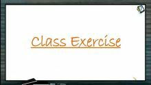 Centre of Mass - Class Exercise (Session 4 & 5)