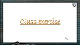 Chemical Coordination - Class Exercise (Session 1) Chemical Coordination - Class Exercise (Session 1)