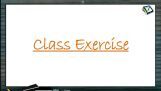 Chemical Equilibrium - Class Exercise (Session 2 & 3) Chemical Equilibrium - Class Exercise (Session 2 & 3)