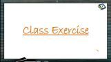 Chemical Kinetics - Class Exercise (Session 1) Chemical Kinetics - Class Exercise (Session 1)