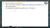 Chemical Kinetics - Other Methods (Session 6) Chemical Kinetics - Other Methods (Session 6)