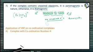 Coordination Compounds - Application Of VBT On Co-ordination Complexes And Tetrahedral Complexes (Session 6)