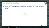 Coordination Compounds - Limitations Of Werners Theory (Session 5) Coordination Compounds - Limitations Of Werners Theory (Session 5)