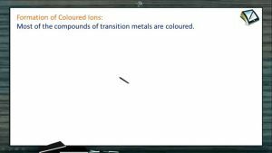 D And F Block Elements - Colour Property (Session 3)