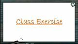 Digestion And Absorption - Class Exercise (Session 4) Digestion And Absorption - Class Exercise (Session 4)