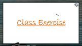 Ecosystem - Class Exercise (Session 3) Ecosystem - Class Exercise (Session 3)