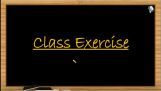 Electrochemistry - Class Exercise (Session 8) Electrochemistry - Class Exercise (Session 8)