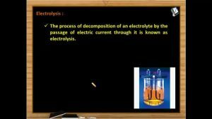 Electrochemistry - Electrolysis (Session 1)