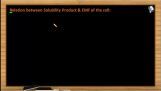 Electrochemistry - Relation Between Solubility Product And Emf Of The Cell (Session 7) Electrochemistry - Relation Between Solubility Product And Emf Of The Cell (Session 7)
