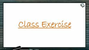 Excretion And Osmoregulation - Class Exercise (Session 1)