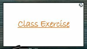 Excretion And Osmoregulation - Class Exercise (Session 3)