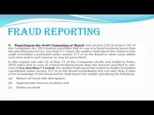 Audit And Assurance - Fraud The Responsibilities Of The Auditor In This Regards Chapter-V Part III Video by Revantasuntech