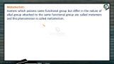General Organic Chemistry - Metamerism (Session 7 & 8) General Organic Chemistry - Metamerism (Session 7 & 8)