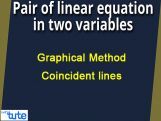Pair Of Linear Equations In Two Variables - Graphical Method - Coincident lines Video By Lets Tute Pair Of Linear Equations In Two Variables - Graphical Method - Coincident lines Video By Lets Tute