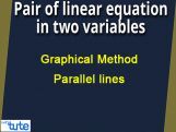 Pair Of Linear Equations In Two Variables - Graphical Method - Parallel lines Video By Lets Tute Pair Of Linear Equations In Two Variables - Graphical Method - Parallel lines Video By Lets Tute
