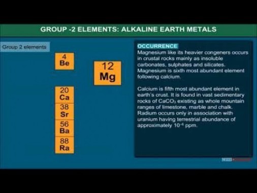 Class 11 Chemistry - Group - II Elements And Their Characteristics Video by MBD Publishers