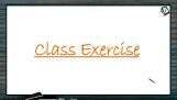 Halogen Compounds - Class Exercise (Session 1) Halogen Compounds - Class Exercise (Session 1)