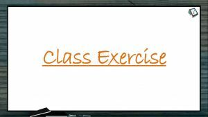Human Health And Diseases - Class Exercise (Session 10)