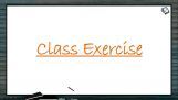 Human Health And Diseases - Class Exercise (Session 8) Human Health And Diseases - Class Exercise (Session 8)
