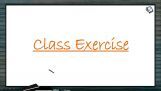 Human Health And Diseases - Class Exercise (Session 9) Human Health And Diseases - Class Exercise (Session 9)