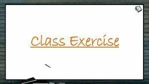 Human Health And Diseases - Class Exercise (Session 9)