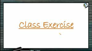 Hydrocarbons - Class Exercise (Session 11 & 12)