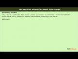 Class 12 Maths - Increasing And Decreasing Functions Video by MBD Publishers Class 12 Maths - Increasing And Decreasing Functions Video by MBD Publishers