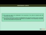 Class 12 Maths - Independent Events Video by MBD Publishers Class 12 Maths - Independent Events Video by MBD Publishers