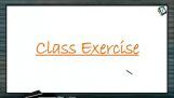 Metallurgy - Class Exercise (Session 1) Metallurgy - Class Exercise (Session 1)