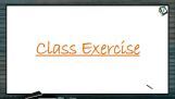 Metallurgy - Class Exercise (Session 2) Metallurgy - Class Exercise (Session 2)