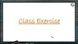 Neural Control And Coordination - Class Exercise (Session 5) Neural Control And Coordination - Class Exercise (Session 5)