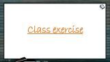 Neural Control And Coordination - Class Exercise (Session 7) Neural Control And Coordination - Class Exercise (Session 7)