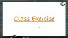 Newtons Law of Motion - Class Exercise (Session 1)