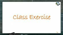 Newtons Law of Motion - Class Exercise (Session 8)