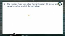 Newtons Law of Motion - Forces Acting On A Free Body (Session 3)