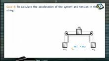 Newtons Law of Motion - Motion Of Two Bodies Connected By A String Case4-6 (Session 5)