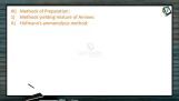 Organic Compounds Containing Nitrogen - Methods Of Preparations (Session 1) Organic Compounds Containing Nitrogen - Methods Of Preparations (Session 1)