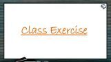 Origin And Evolution Of Life - Class Exercise (Session 4) Origin And Evolution Of Life - Class Exercise (Session 4)