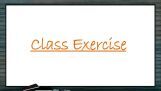 Origin And Evolution Of Life - Class Exercise (Session 6) Origin And Evolution Of Life - Class Exercise (Session 6)