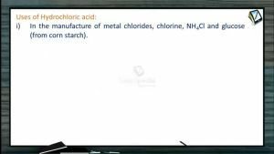 P Block Elements - Uses Of Hydrochloric Acid (Session 19)