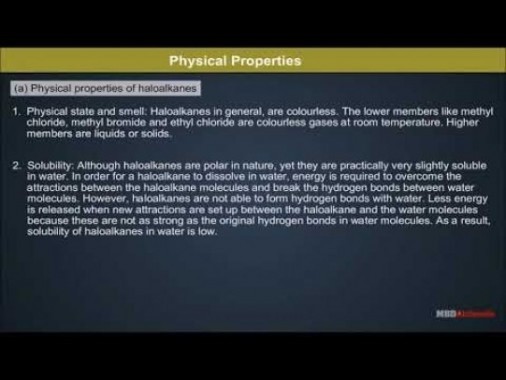 Class 12 Chemistry - Physical Properties Video by MBD Publishers