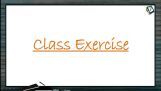 Practical Chemistry - Class Exercise (Session 4 & 5) Practical Chemistry - Class Exercise (Session 4 & 5)